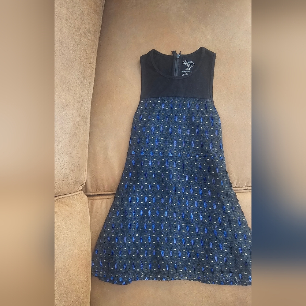 Flowers by Zoe Black and Blue Kids Dress